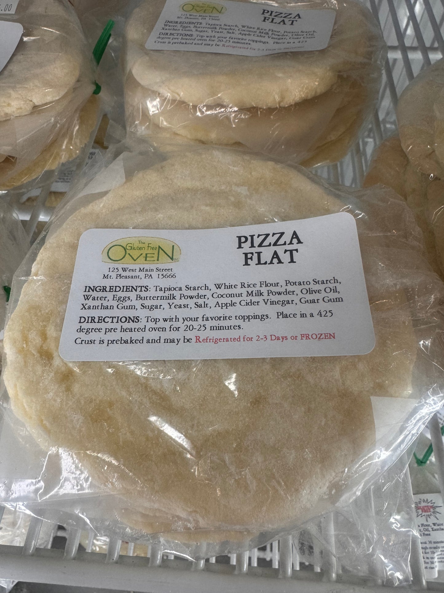 Gluten-Free 4oz. Pre-Bake Pizza Flats (4)
